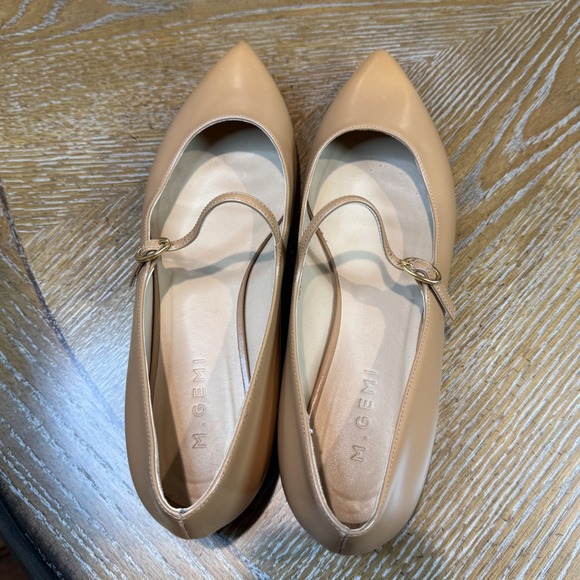M. Gemi The Fabiana Soft Box Leather Loafer Flat Mary Jane Tan Size 40 US 9 - Picture 10 of 10